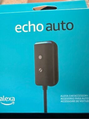 Amazon Echo Auto in Blue and Black - Car Alexa Adapter